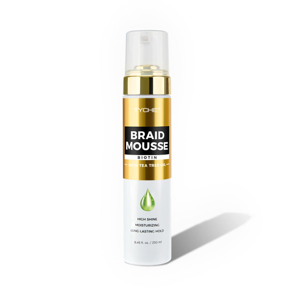TYCHE BRAID MOUSSE WITH BIOTIN AND TEA TREE OIL FOAM 8.45OZ [HYBM01] Hairsisters