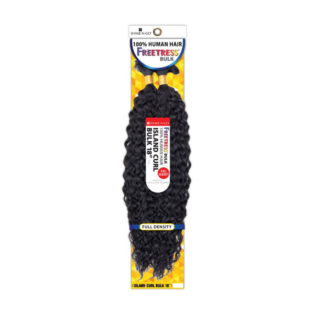 Freetress Synthetic Bulk Crochet Braid - Water Wave 14" Hair Extension, Curly Texture