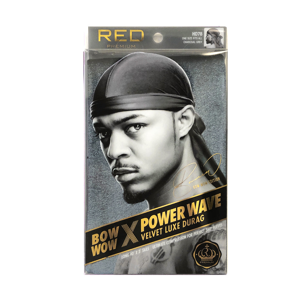 RED BY KISS BOW WOW EDITION VELVET LUXE POWER WAVE DURAG [HD72 ...