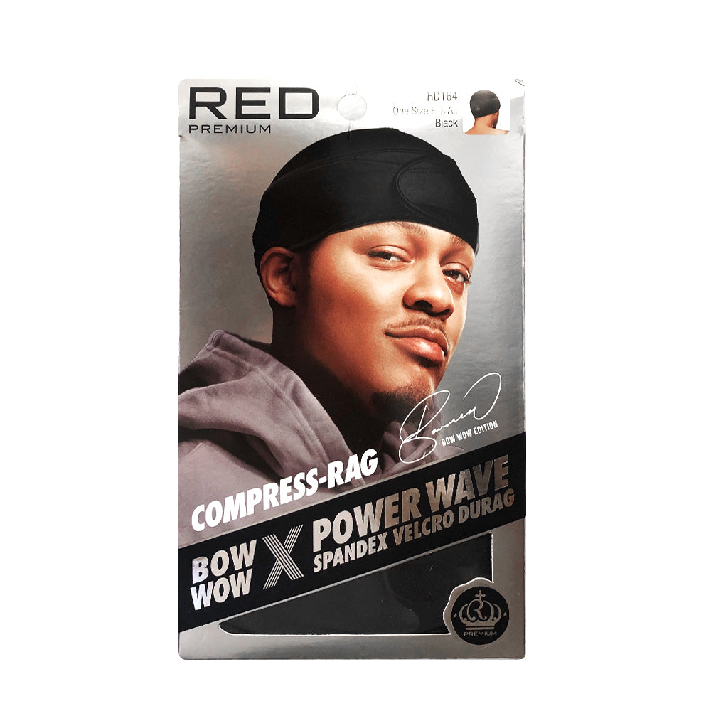 RED BY KISS BOW WOW EDITION COMPRESS-RAG POWER WAVE DURAG - VELCRO [HD ...