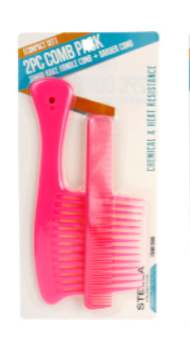 MAGIC 2PCS COMB RAKE HANDLE & BARBER COMBO [2505 ] – Hairsisters