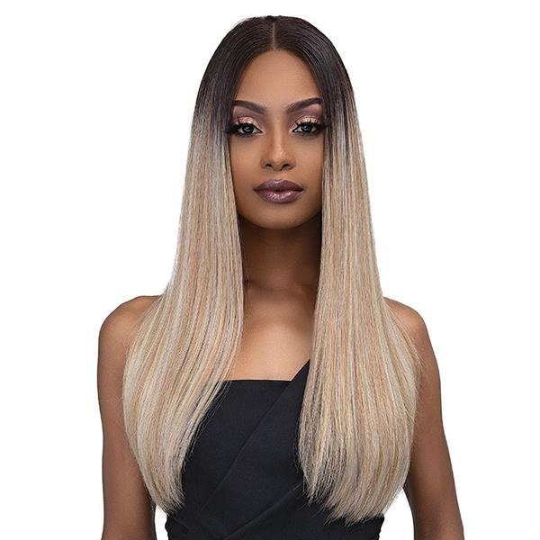 Synthetic lace front  rear wig janet collection black pearl esther outlet