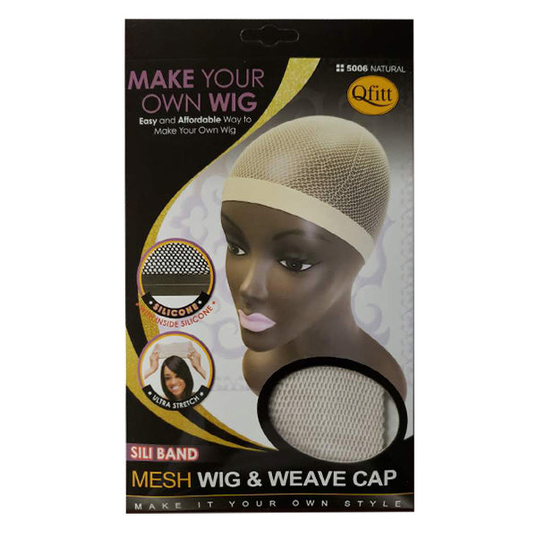 QFITT SLICONE BAND MESH WIG WEAVE CAP NATURAL 5006 [Q5006] – Hairsisters